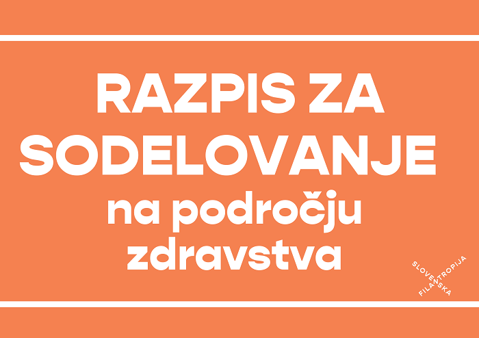 Razpis za sodelovanje na področju zdravstva