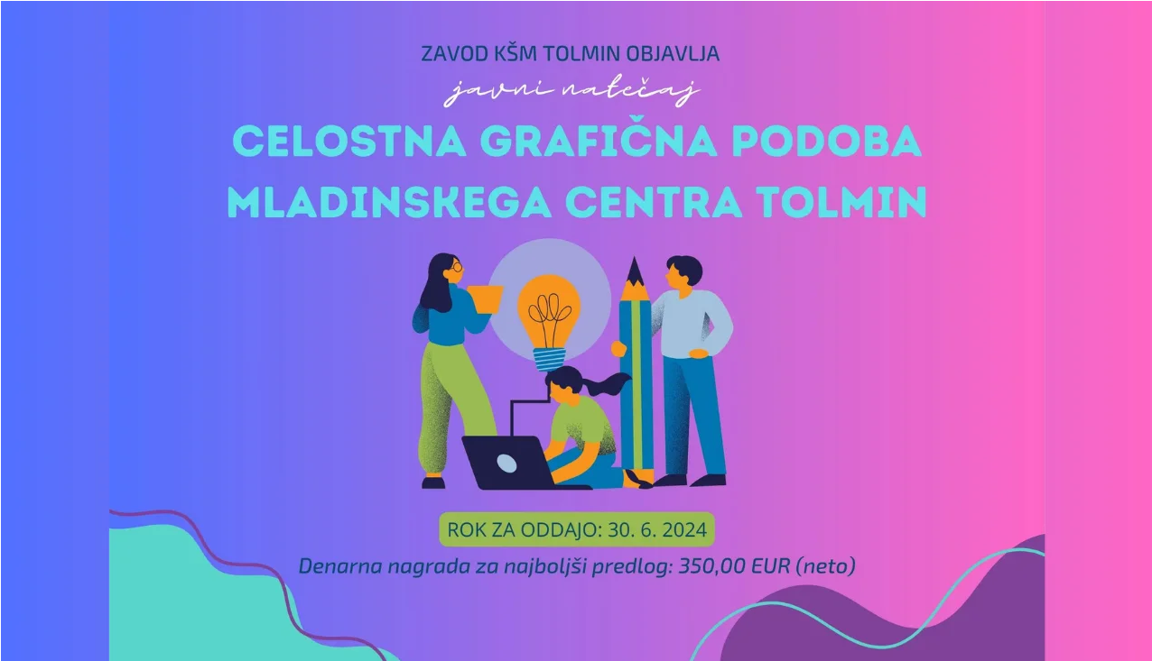 Javni natečaj za celostno grafično podobo Mladinskega centra Tolmin